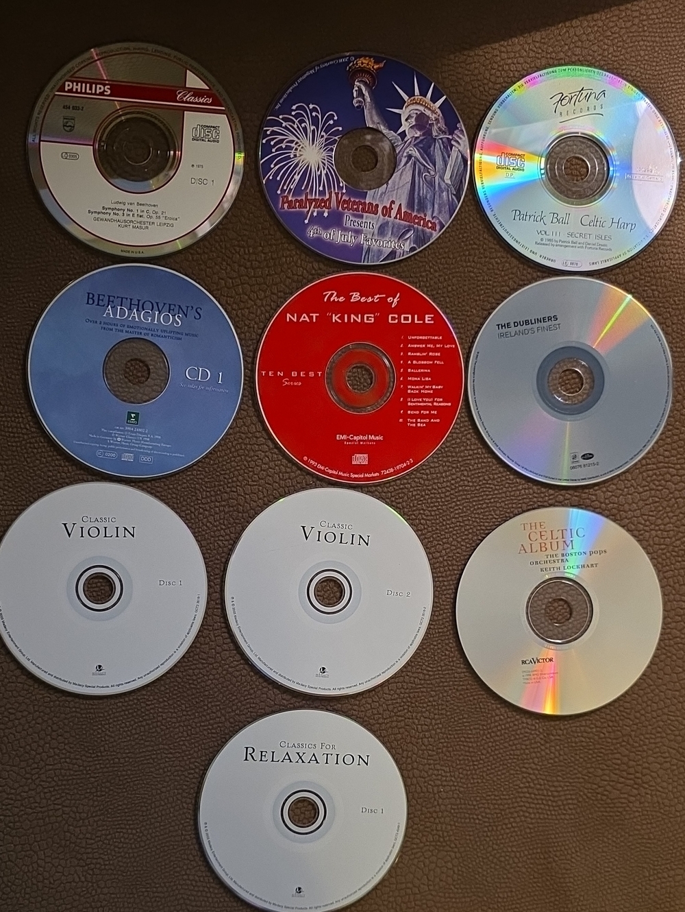 Assorted Music CD Lot Of 10- Various Classical & Celtic Titles